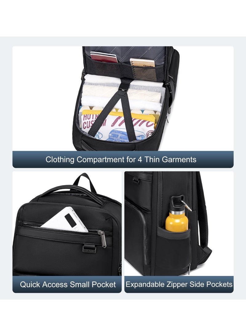 أركتيك هانتر حقيبة ظهر للسفر من Arctic Hunter للرجال والنساء، مزودة بجيب للكمبيوتر المحمول مقاس 15.6 بوصة، مقاومة للماء، 5 جيوب بسحّاب، سعة 20 لترًا، جيب مضاد للسرقة، مناسبة للسفر والعمل والتنقل. - Image 2